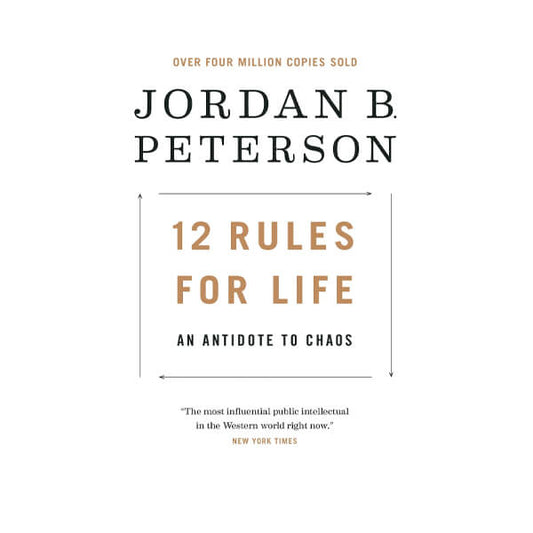Book cover for 12 rules for life by Jordan B. Peterson