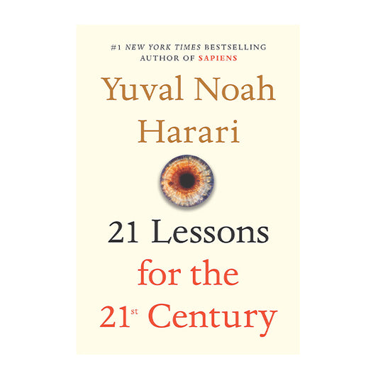 Book cover for 21 lessons for 21 century by Yuval Noah Harari