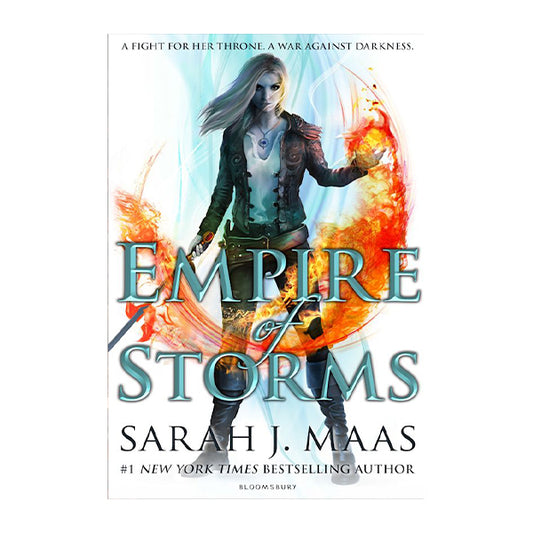 Book cover for Empire of Storms by Sarah J. Maas