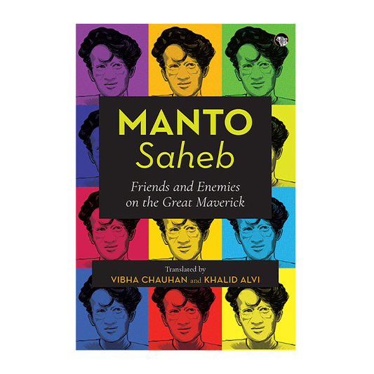 Book cover for Manto saheb by Vibha Chauhan