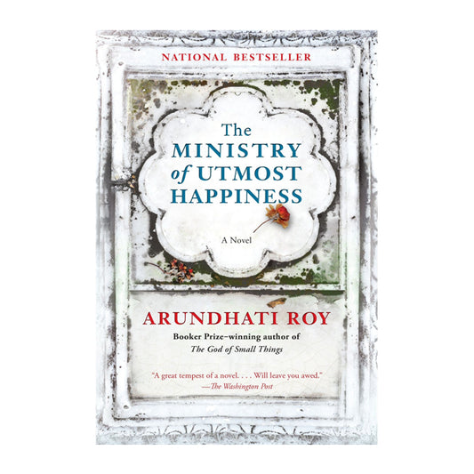 Book cover for The Ministry of Utmost Happiness by Arundhati Roy