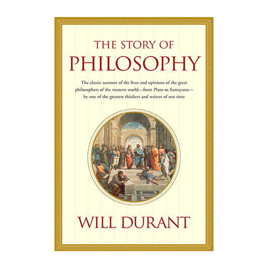 Book cover for The story of philosophy by Will Durant