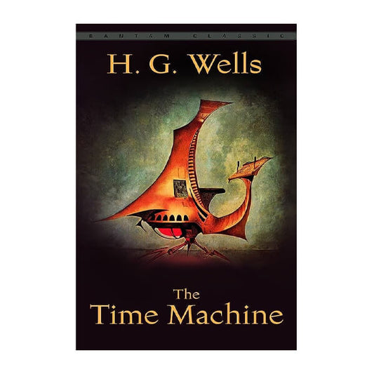 Book cover for The time machine by H.G. Wells